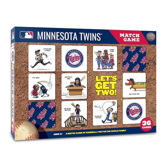 Major League Baseball Licensed Memory Match Game By Youthefan in Minnesota Twins | 2.5" x 2.5" | Michaels®